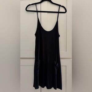 Ava Sky Black Mini Dress